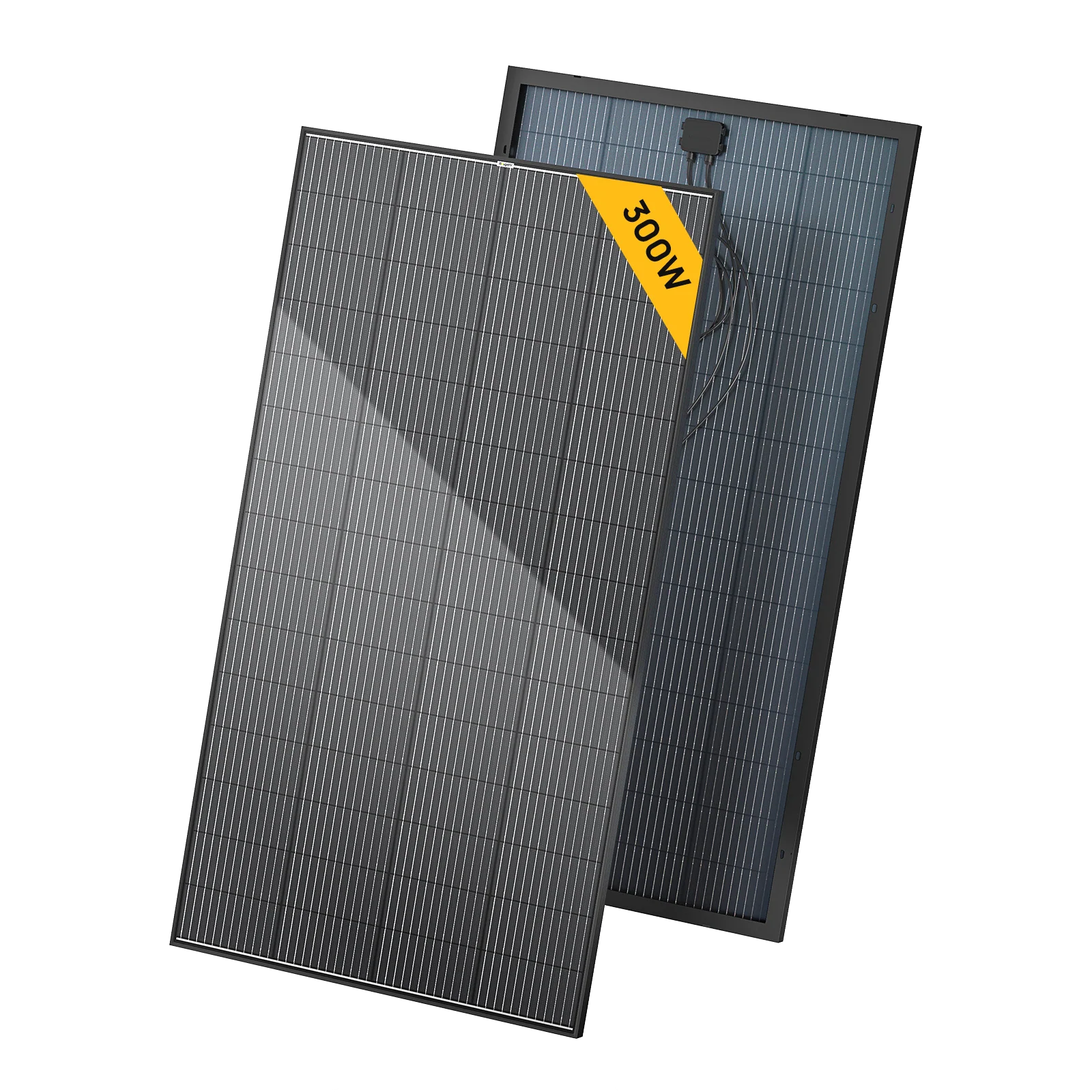 BougeRV 300W 12V 12BB Mono Bifacial Solar Panel